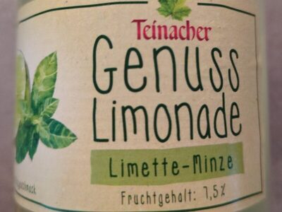 Teinacher genusslimonade Limette Minze