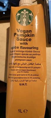 Pumkin sauce with spice flavors front packaging