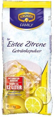 Zitrone Getränkepulver front packaging