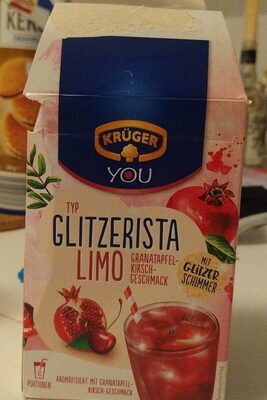 Glitzerista Limo Granatapfel Kirsch Geschmack