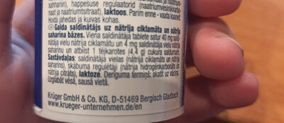 diamant saldinātāja tabletes ingredients label