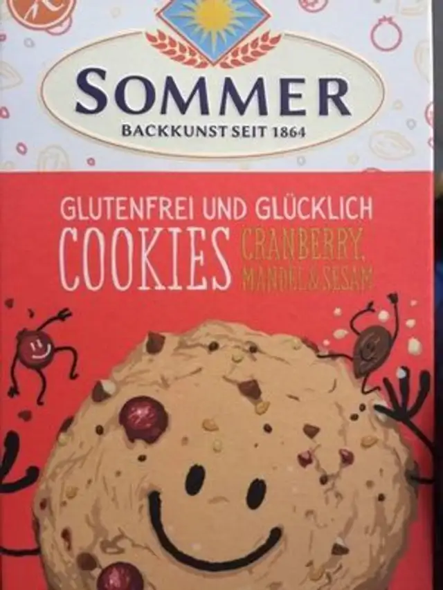 Cookies Cranberry, Mandel & Sesam front packaging