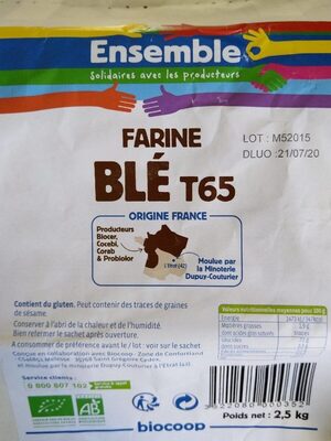 Farine blé T65 ensemble