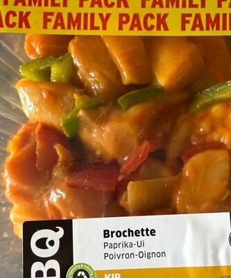 Brochette poulet poivron oignon