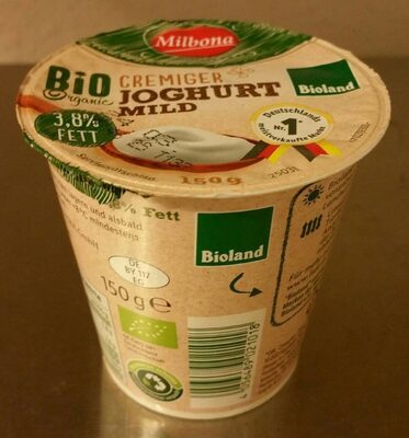 Milbona Cremiger Joghurt mild front packaging