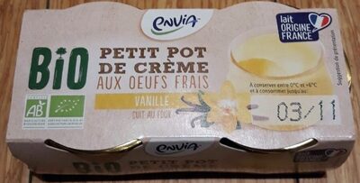 Petit pot de crème aux oeufs frais Vanille