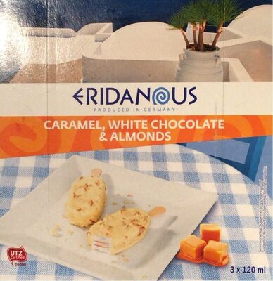 Caramel, white chocolate & almonds