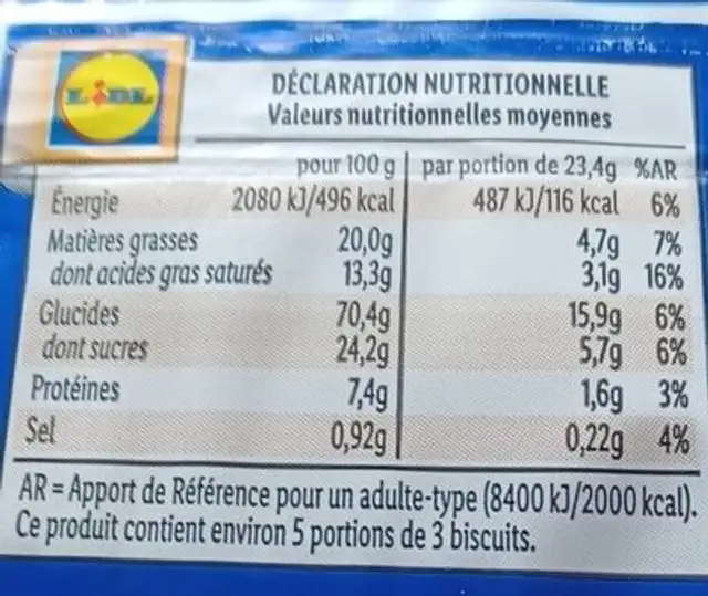 Grated Cheese Mix nutrition facts table