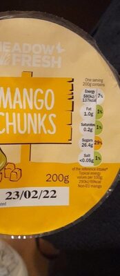 Mango chunks
