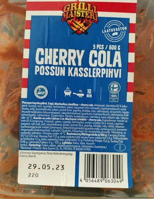GrilliMaisteri Cherry cola Possun kasslerpihvi