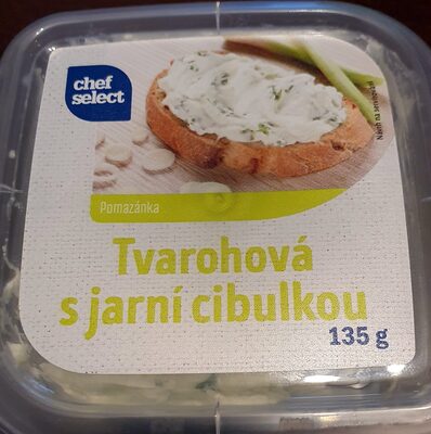 Tvarohová s jarní cibulkou front packaging