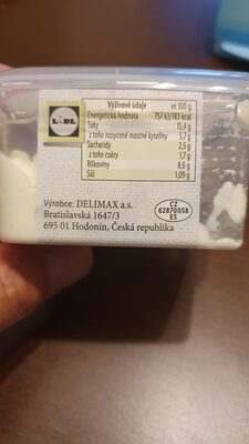 Tvarohová s jarní cibulkou nutrition facts table
