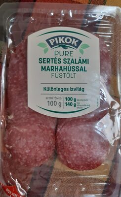 Sertés szalámi marhahússal, füstölt