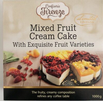 Mixed fruit cream cake