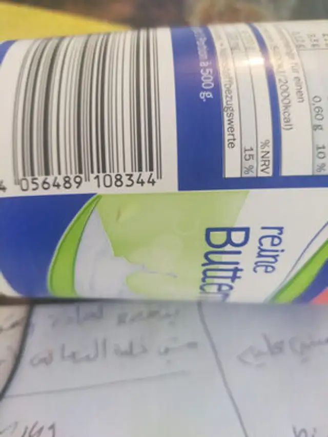Buttermilch nutrition facts table