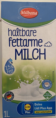 Milch 1,5% front packaging
