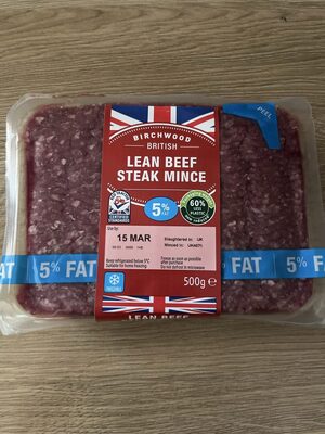 Lean beef steak mince