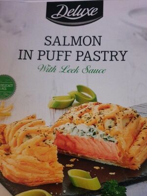 SALMON IN PUFF PASTRY front packaging