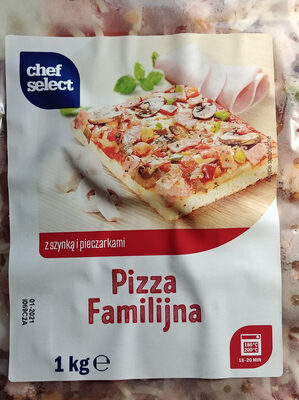 Pizza Familijna z szynką i pieczarkami