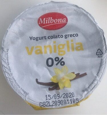 Yogurt colato greco vaniglia