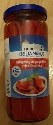 Eingelegte gegrillte rote Paprika