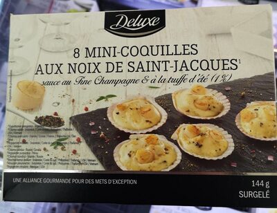 8 mini coquilles aux noix de saint jacques