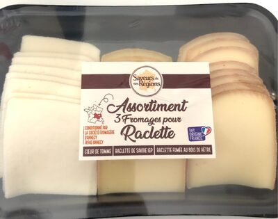 Assortiment 3 fromages pour raclette