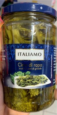 Cime di rapa in olio di semi di girasole front packaging