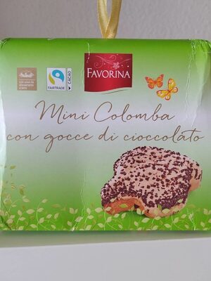 Mini colomba con gocce di cioccolato
