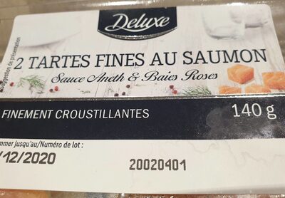 Tarte fine au saumon front packaging