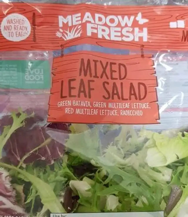 Mixed Leaf Salad front packaging