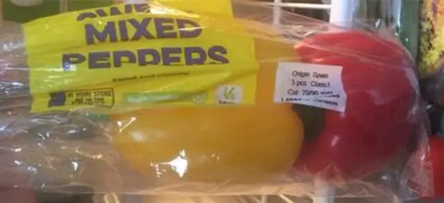 Mixed peppers front packaging