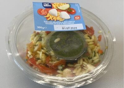 Legumes du sud et mozzarella