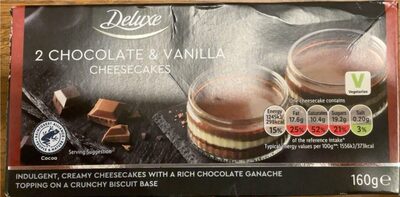 Lemon and lime chessecakes front packaging