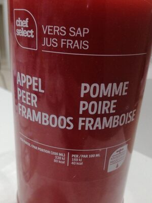 Jus frais pomme-poire-framboise