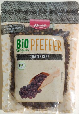 Bio Pfeffer schwarz ganz front packaging