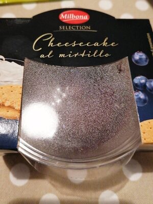 Cheesecake al mirtillo front packaging