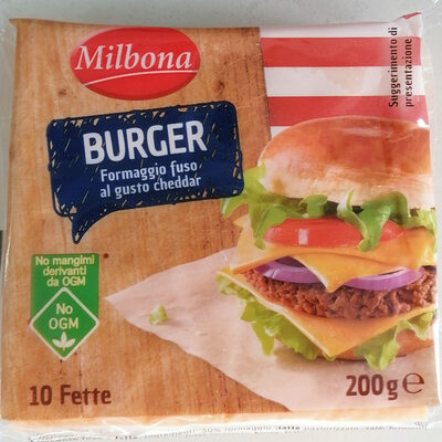 Formaggio fuso al gusto cheddar