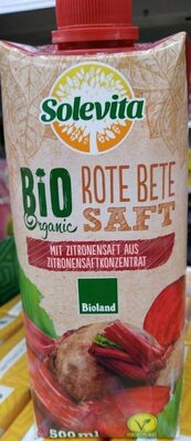 Rote Beete Saft Bio organic