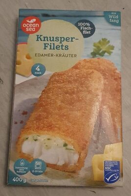 Knusperfilets Edamer Kräuter front packaging
