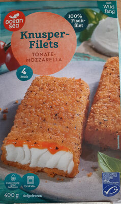 Knusperfilets Tomate Mozzarella