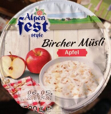 Alpen fest style "Bircher Müsli" Apfel