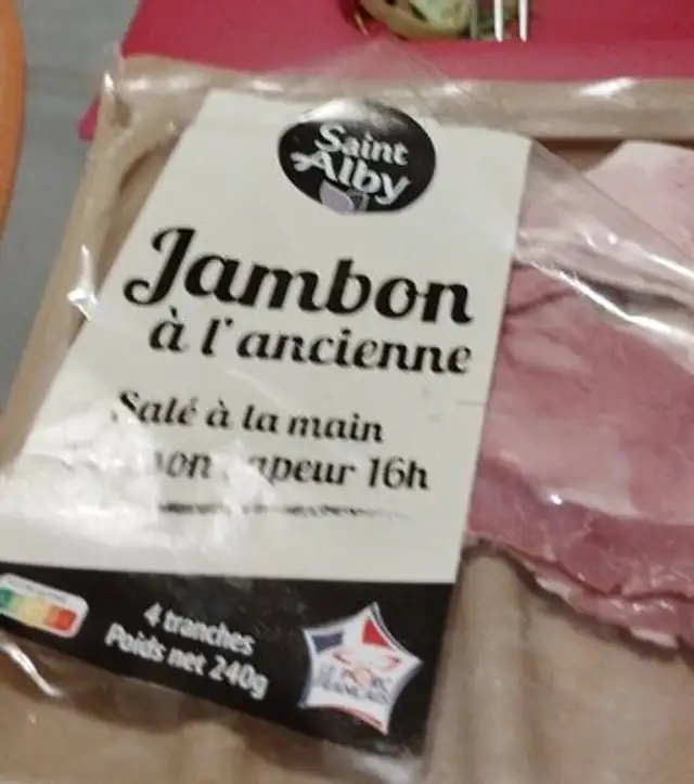 Jambon à l'ancienne 4 tranches front packaging