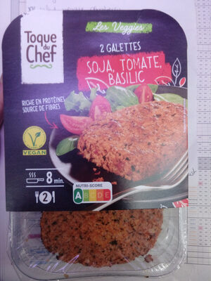 Les Veggies : 2 galettes soja, tomate, basilic