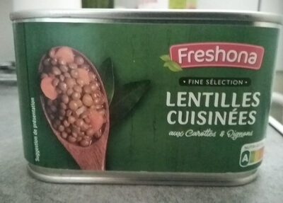 Lentilles cuisinees
