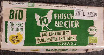 Frische Bio Eier front packaging