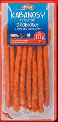 Kabanosy klasyczne drobiowo-wieprzowe front packaging