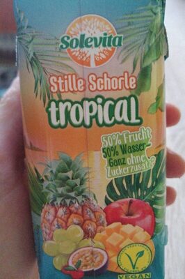 Stille Schorle tropical front packaging