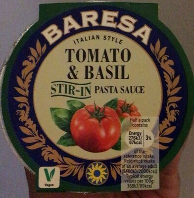 Tomato & Basil stir-in pasta sauce