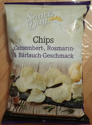 Chips Camembert-, Rosmarin- und Bärlauch-Geschmack front packaging